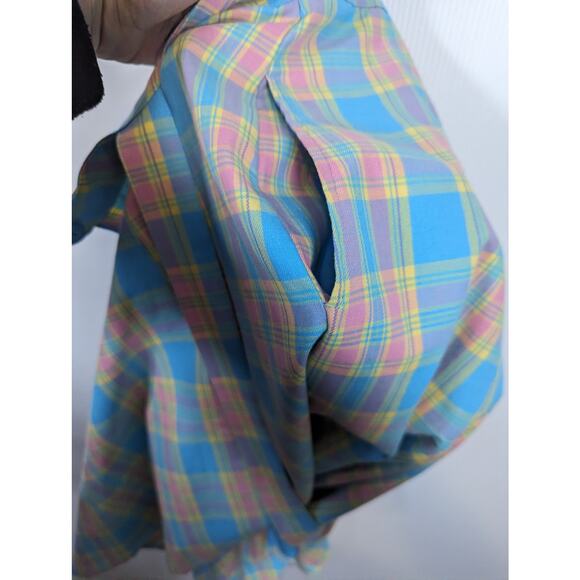 Dangerfield Staying In Plaid For Summer Jumper Mini Skirt with Suspenders NWT 8 - Picture 10 of 12